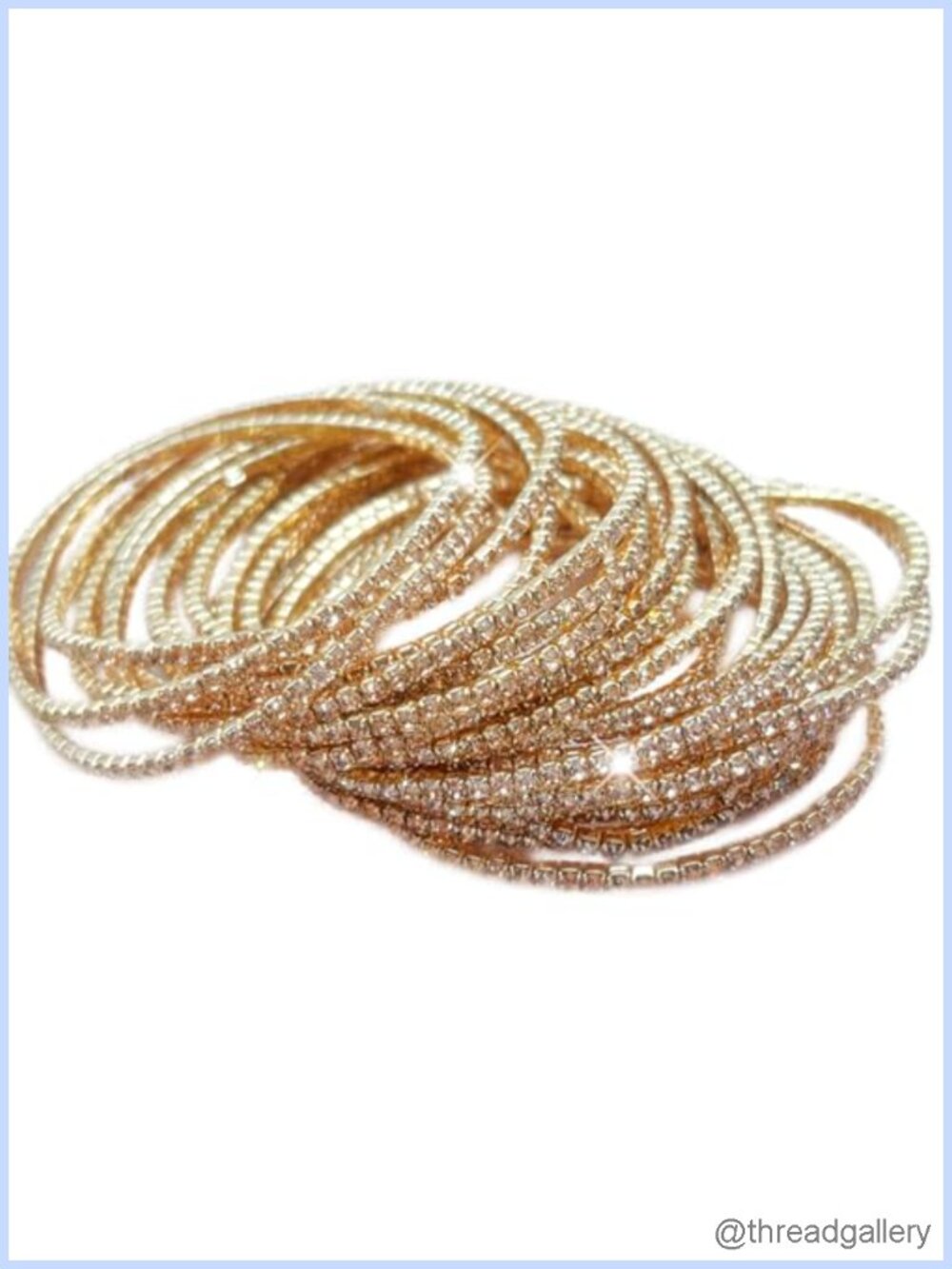 10 Pc Tennis Bracelet Set 2mm Extra-fine Rhinestone Adjustable Stackable